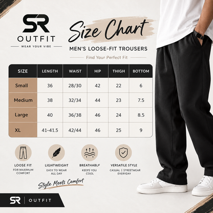 SR Outfit Men's Loose-Fit Trousers
